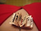 With the lovely sheet music pages, this mini-booklace is a beautiful one-of-a-kind accessory for a book or music lover!
<p><a href='http://craftgawker.com/post/2010/03/05/13092/' target='_blank'>This piece was featured on CraftGawker.com</a></p>